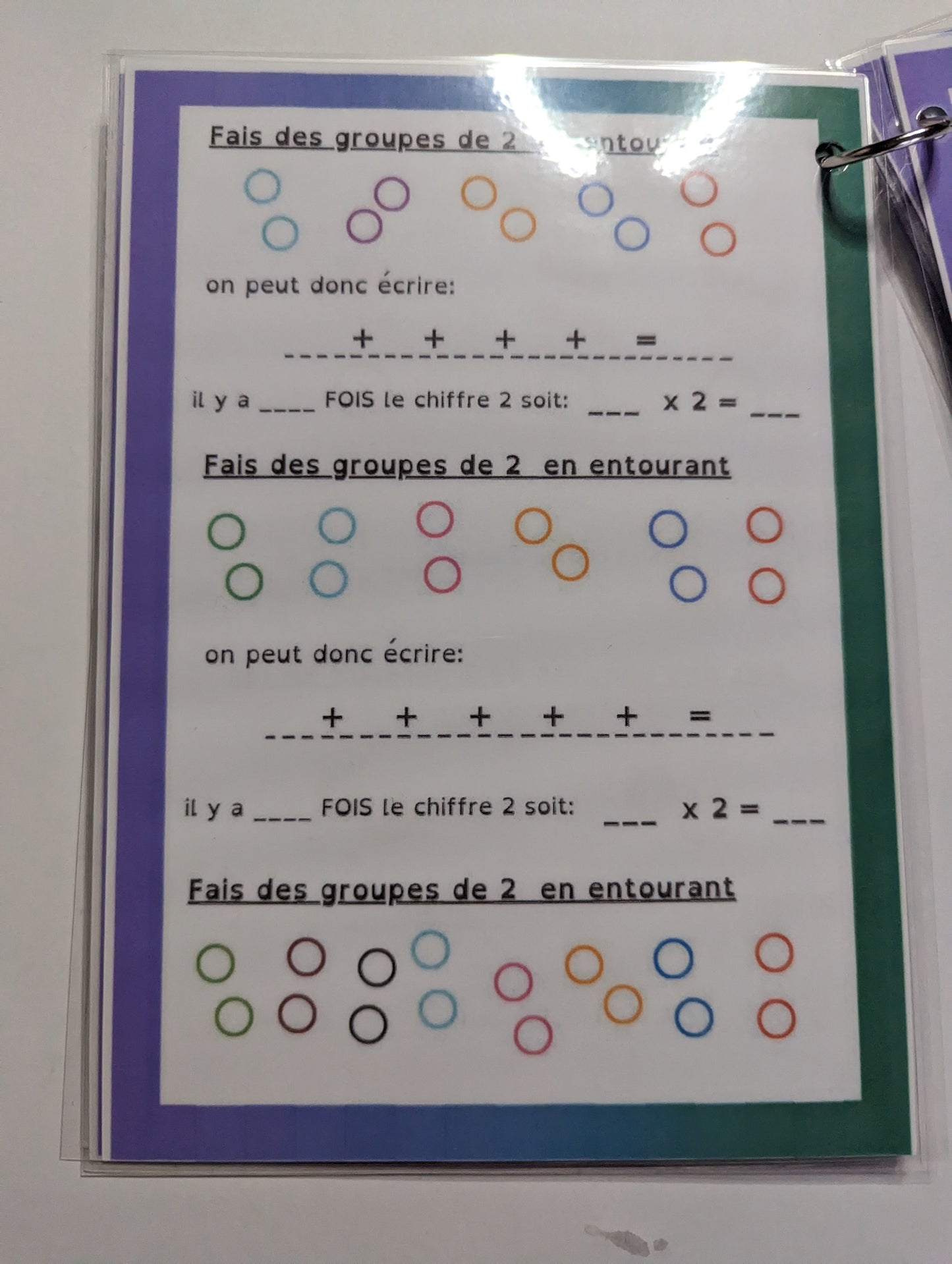 Livret d'aide à la compréhension de la multiplication CE1