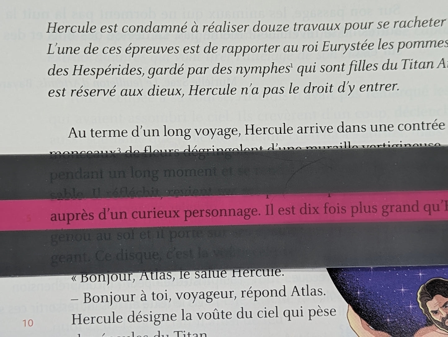 DYSLEXIE: étape 2  Règle de lecture en plastique souple